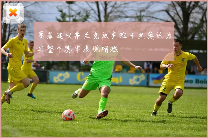 墨菲建议弗兰克放弃维卡里奥认为其整个赛季表现糟糕